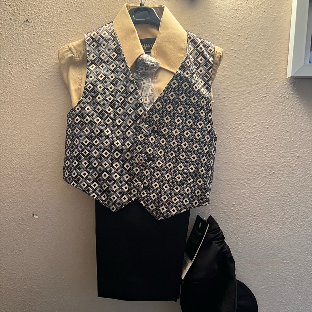 Vangough Baby Boy Suit with Hat